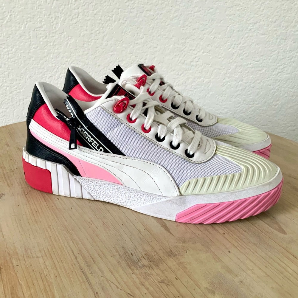 Karl Lagerfeld, Puma Collab Sneakers, Sz 10 - Picture 3 of 12